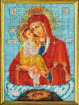 Набор для вышивания бисером В-170 Икона Богородица Почаевская